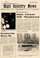 High Country News first front page